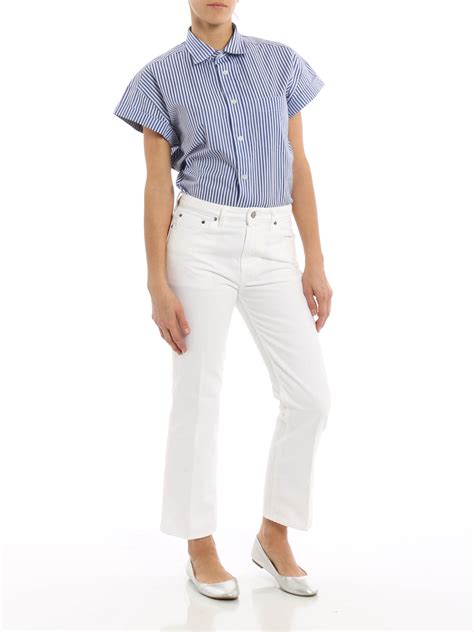 Golden Goose Funny high waisted crop jeans - White | G30WP059A5