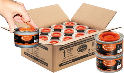 Amazon.com: Luminar Resealable-Wick Chafing Fuel Cans, 12 Pack, 6 Hour ...