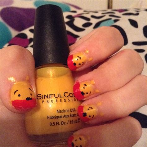 Winnie the Pooh nails!! :) | Nails for kids, Nail designs, Nail art designs
