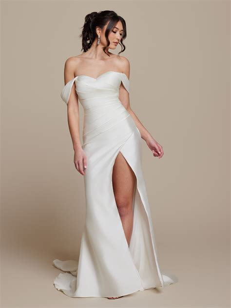 Elodie Ivory Mikado Wedding Dress - Avery Austin