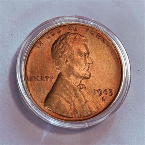 1943 S Lincoln Cent Copper Commemorative Coin Collectible US Coin - Etsy