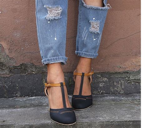 Women's Mary Jane Retro Vintage T-Strap High Heel Shoes - Walmart.com