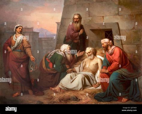 The death of Joseph into Egypt - oil on canvas - Pietro Rossi - 1855 ...