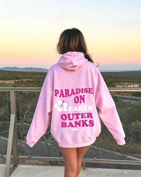 Outer Banks Paradise Hoodie, Outer Banks Aesthetic, Trendy Beach Hoodie ...