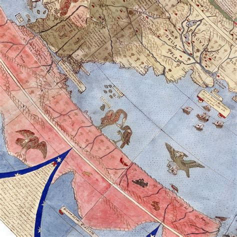 1587 Urbano Monte Flat Earth Map of the World - Beautifully Restored ...