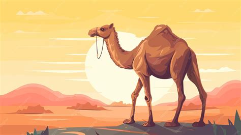 Camels In The Desert
