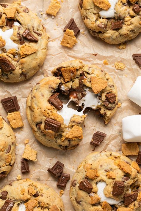Smores Cookies Recipe S'mores Cookies Sugar Spun Run