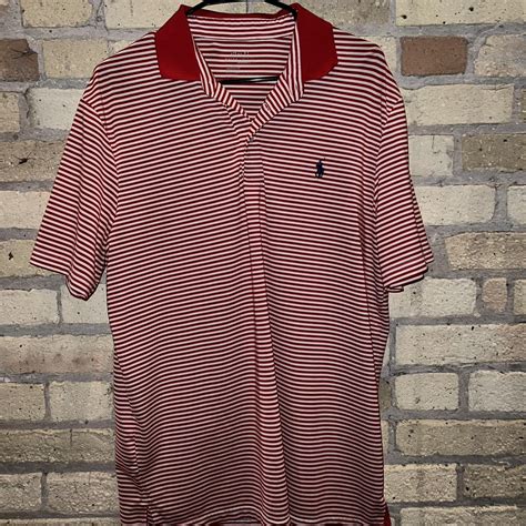 Polo Ralph Lauren Big & Tall Men's White and Red Polo-shirts | Depop