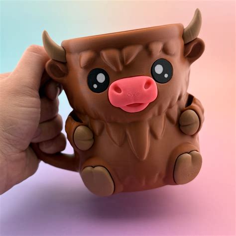 Ferdinand the Highland Cow Ice Cream Pint Holder – Cute Dessert Cozy w ...