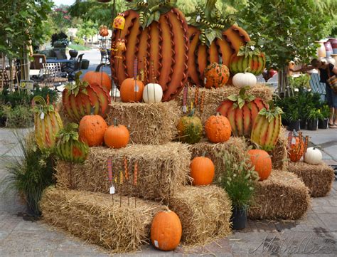 Fall Festival Decor: Pumpkins and Gourds Display