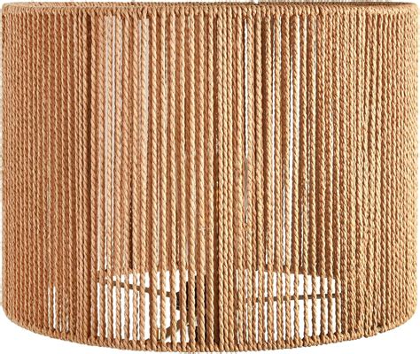 Ciieeo Rattan Lamp Shade Boho Rattan Lampshade Chandelier Cylinder ...