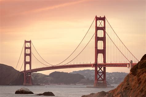 Free Images : sea, sunset, morning, golden gate bridge, san francisco ...