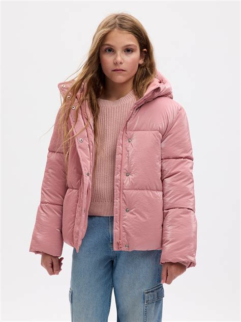 Kids Nylon Shine Puffer Jacket | Gap