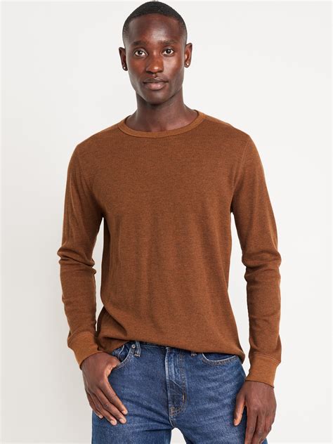 Men's Long Sleeve Waffle Knit Shirts | Old Navy
