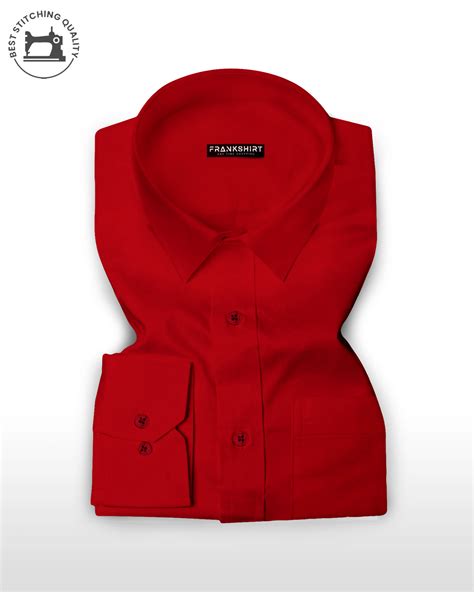 Blood Red I Red Color I Formal Shirt I Regular Fit I 100% Cotton Shirt ...