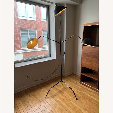 Praying Mantis Black Floor Lamp - AptDeco