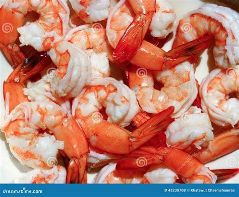 Boiled shrimp stock photo. Image of nutrition, closeup - 43238708