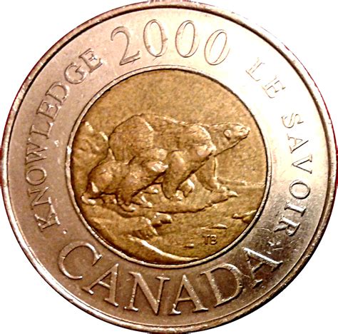 Canada One Dollar Coin Year 2000 Canadian Loonie Proof Art ...