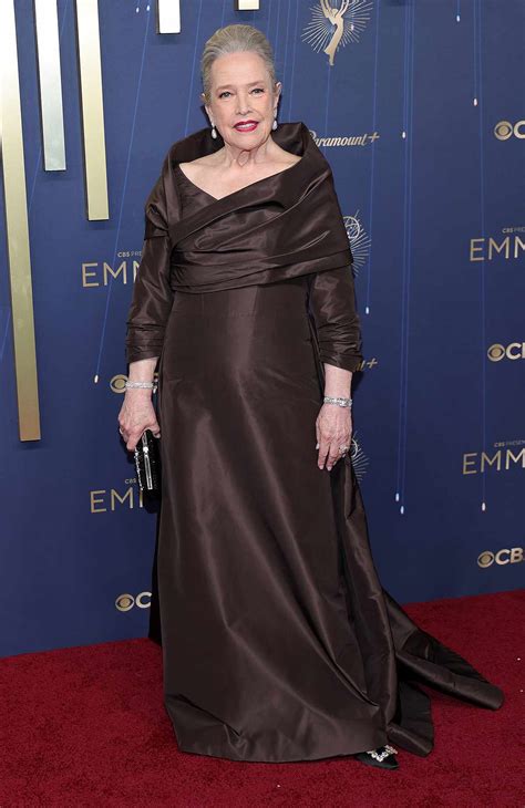 Kathy Bates Captivates in Waist-Cinching Gown at Emmys 2025