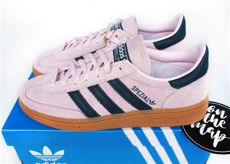 Adidas Handball Spezial W Clear Pink Arctic Blue Gum UK 3 4 5 6 7 8 9 ...