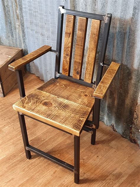Industrial Wood And Metal Dining Chairs at Lynda Rahman blog