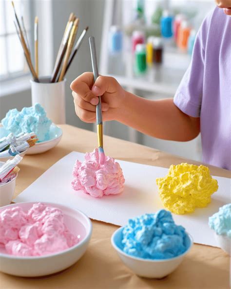 Fluffy Puffy Paint Recipe: Easy Shaving Cream & Glue Art for Kids ...