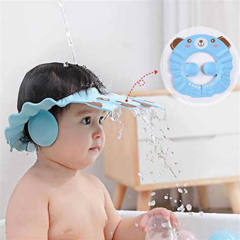 Adjustable Baby Shower Cap, Baby Bath Visor Infant Bathing Protection ...
