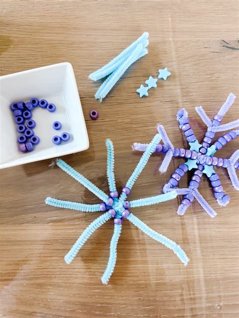 Best 13 A Beaded Snowflake Craft For Kids: Math & Fine Motor Activity ...