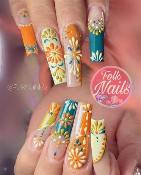 Pin by Jazmin Martinez on Nail Ideas | Mexican nails, Cute acrylic ...
