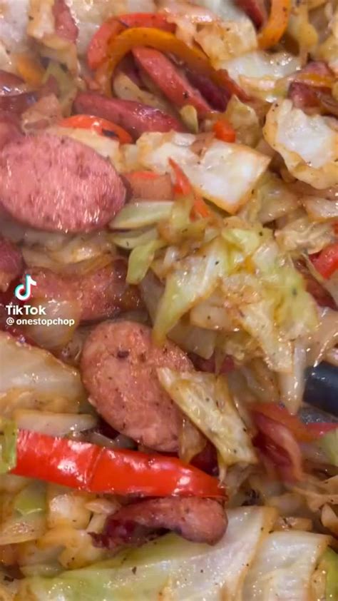 Fried Cabbage with Sausage Recipe