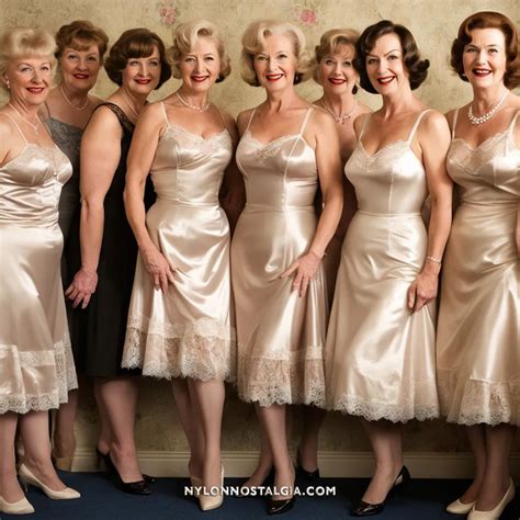 Vintage Ladies take off their dresses | Lace slip dress, Older women ...