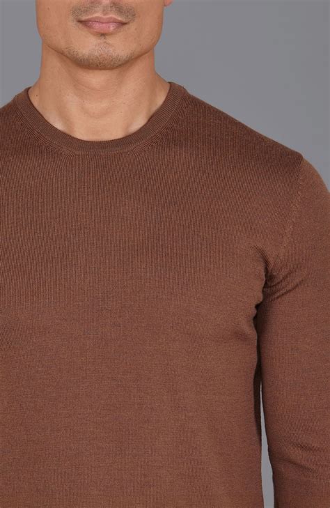 Mens Extra Fine Merino Wool Crew Neck Jumper – Paul James Knitwear