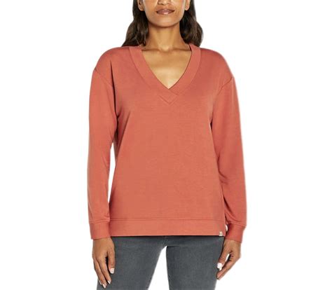 Orvis Women's V-Neck Dropped Shoulders Sweatshirt (US, XXL, Regular ...