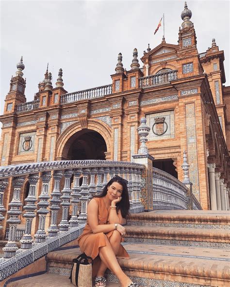 Seville - Sevilla - Spain - Plaza de España - Spanish architecture ...