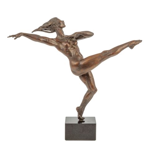 At Auction: Barry Woods Johnston, Dancing Female Nude