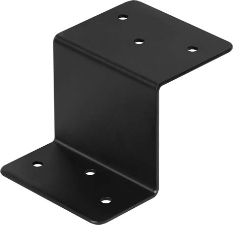 Amazon.com: 4 PCS Heavy Duty Steel Black Z Brackets 6" Post to Beam ...