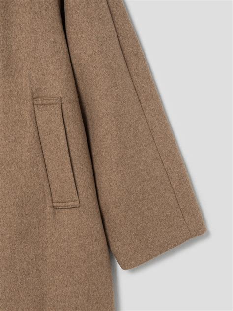 8seconds Wool A Line Balmacaan Coat Dark Brown | Coats for Women | KOODING