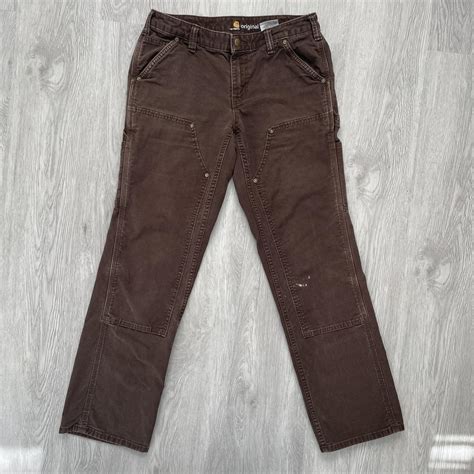 Carhartt double knee carpenter pants Women's size... - Depop