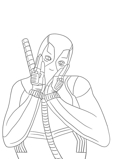 Coloring Pictures Of Deadpool