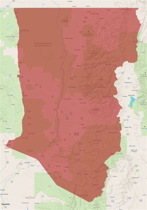 New Mexico Taos County - AtlasBig.com