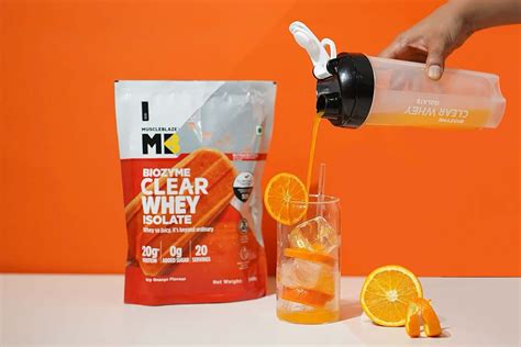 MuscleBlaze makes a clear protein in BioZyme Clear Whey Isolate