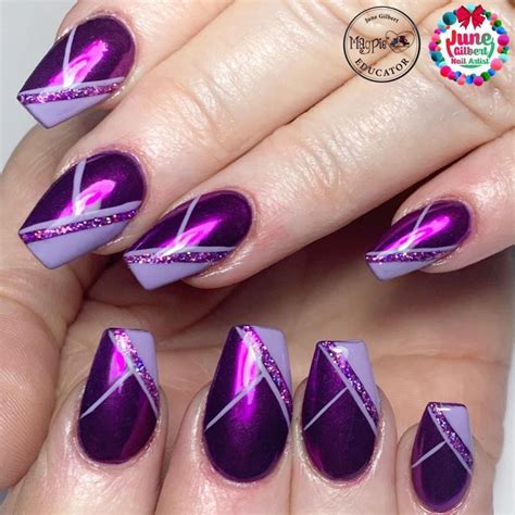 Pin by Tara Green on Nail art | Purple nail designs, Purple nail art ...