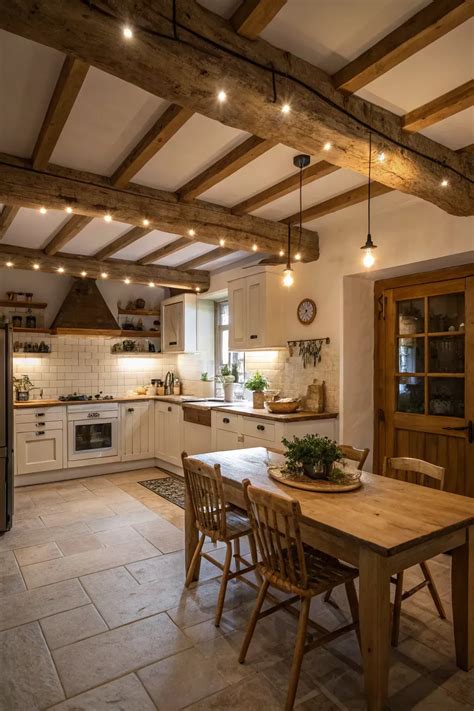 19+ Stunning Exposed Beam Ceiling Lighting Ideas | Wooden beams ceiling ...