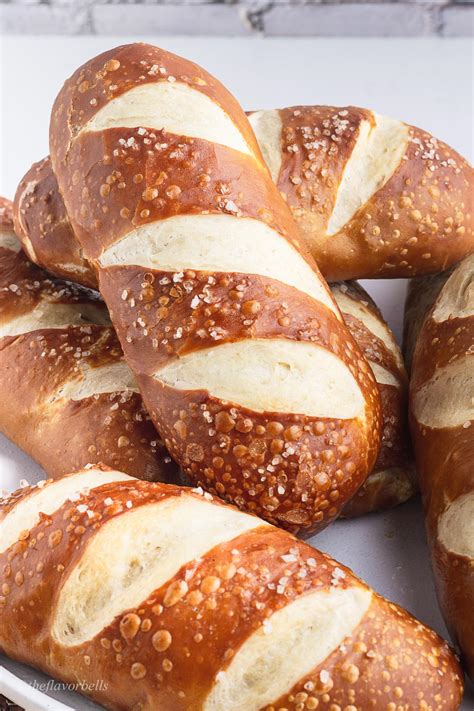 The Ultimate Pretzel Hot Dog Buns - The Flavor Bells