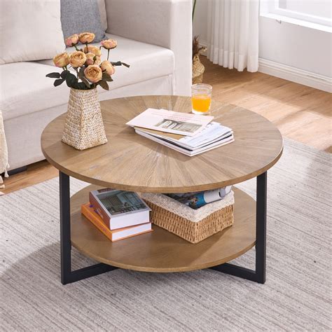 Round Wooden Coffee Table