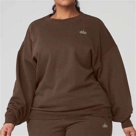Alo Yoga Women's Brown Sweatshirt | Depop