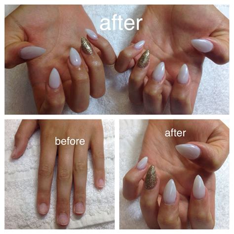Some fun stiletto tip with acrylic overlay & gel polish:) done by me of ...