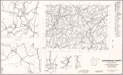 1972 Road Map of Rockingham County, North Carolina
