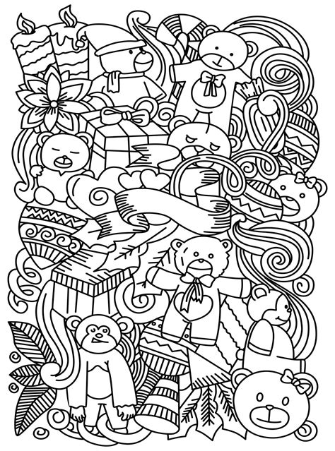 Coloring Pages Doodle Art - 10 Free PDF Printables | Printablee