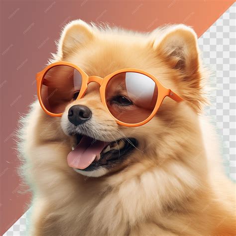 Premium PSD | Dog wearing sunglasses isolated on transparent background